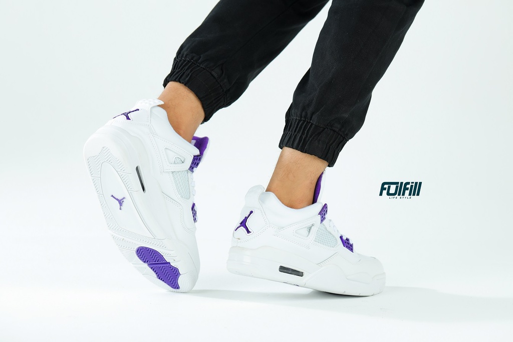 white blue red jordan 4